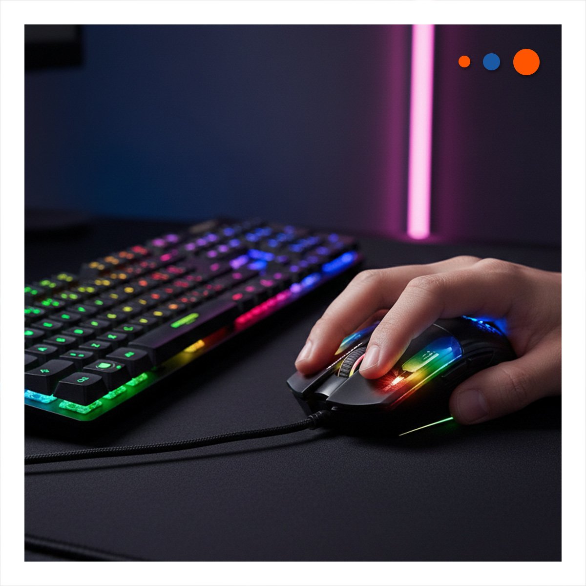 PACK4 KIT GAMER MACHINE 2 NEON NEGRO CON TECLADO PARA PC Y MOUSE RGB Y+PAPEL REGALO - 2