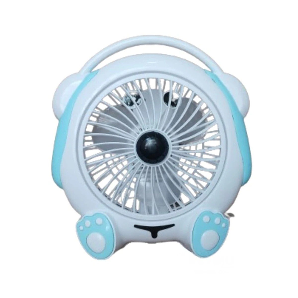 PACK6 VENTILACION RECARGABLE BLANCO CON CELESTE DE MESA PERRITO ESTABLE Y+REGALO STICKER - 2