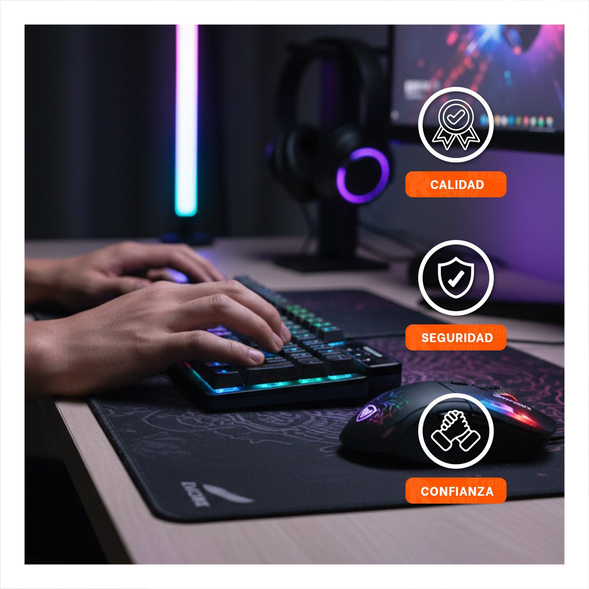 EQUIPO GAMER MACHINE 2 NEON NEGRO CON TECLADO ILUMINADO Y MOUSE RGB Y+LIGAS REGALO - 2