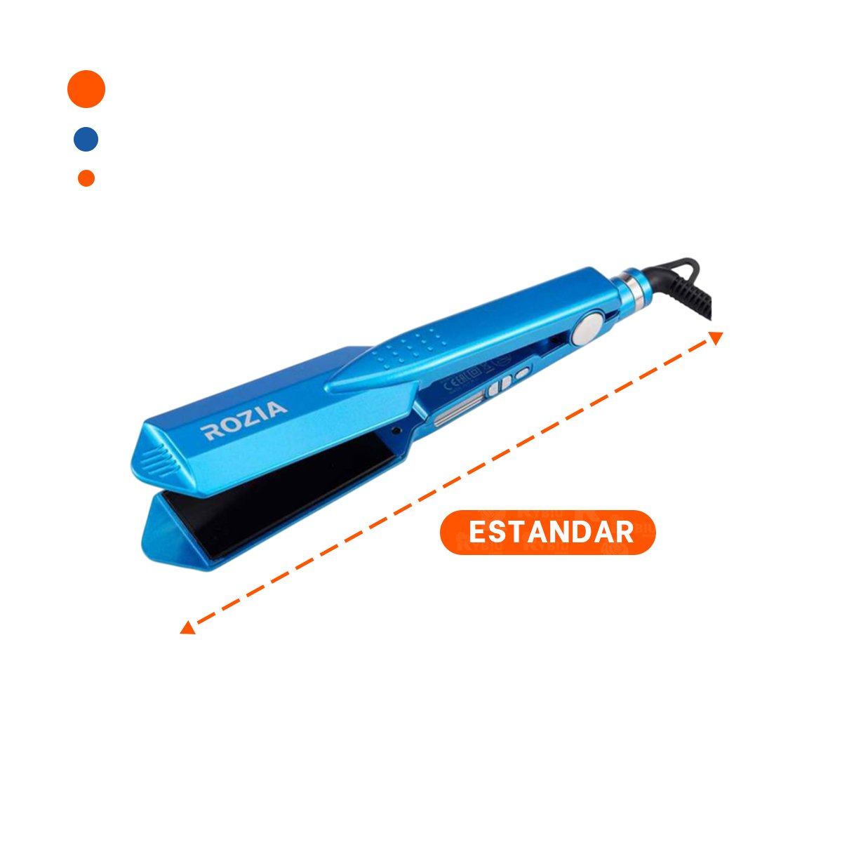 ALISADOR DE CABELLO TURQUEZA CON DISENO MODERNO PARA PEINAR CABELLO Y+REGALO STICKER - 4