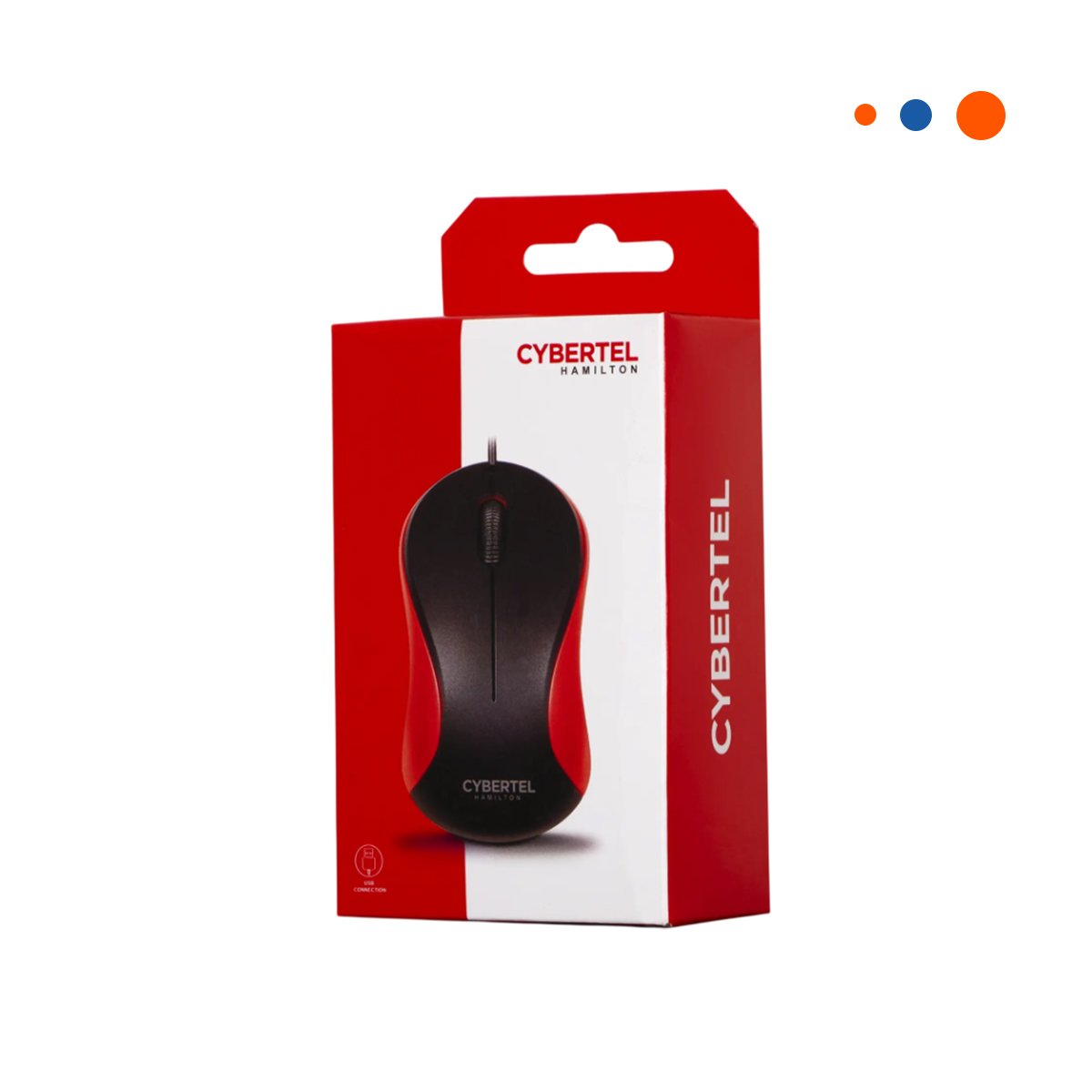 CONTROLADOR CYBERTEL ROJO Y NEGRO GAMER CON AGARRE ERGONOMICO Y+REGALO STICKER - 3