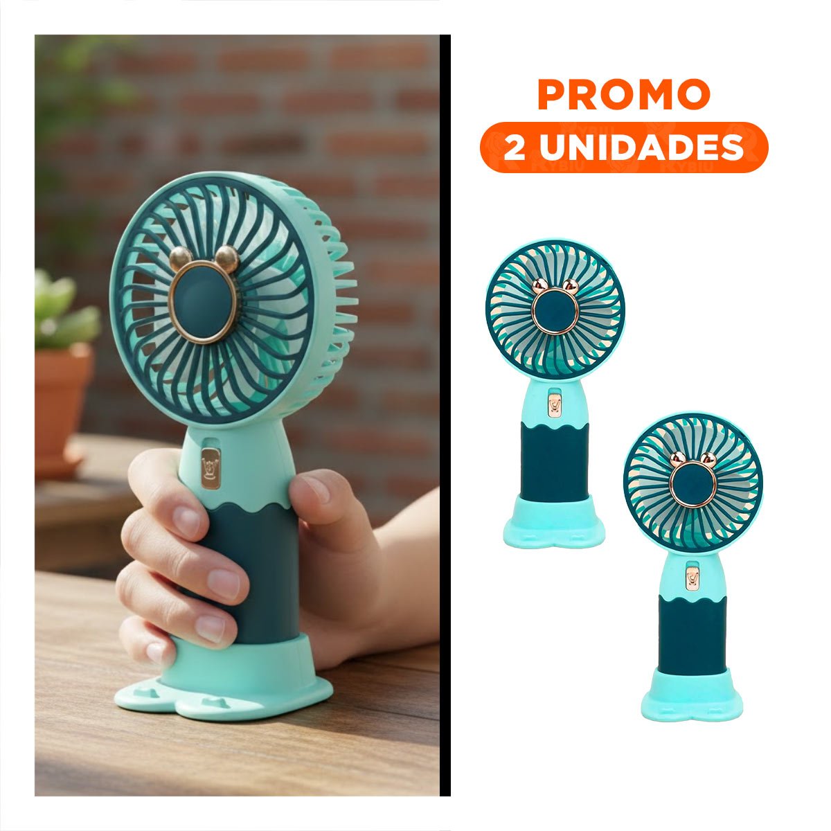 PACK2 REFRIGERADOR SOLAR CON OREJITAS PORTATIL RECARGABLE SEGURO COMPACTO Y POTENTE - 1