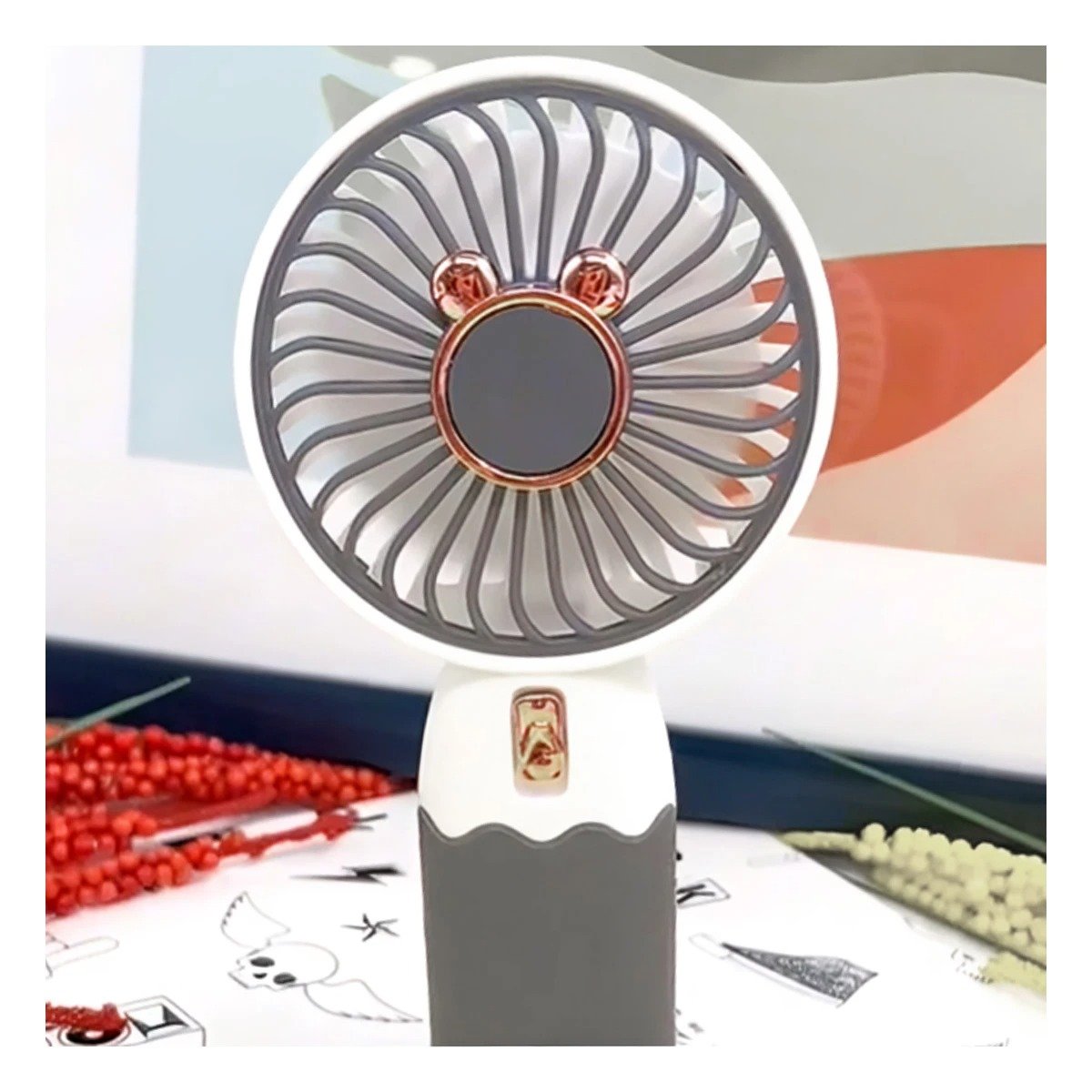 PACK12 VENTILACION RECARGABLE CON OREJITAS PORTATIL COMPACTO LIGERO Y EFICIENTE - 3