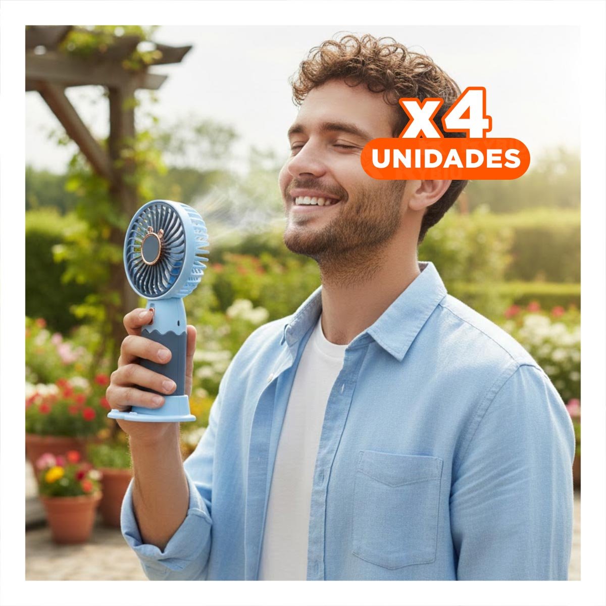PACK4 CIRCULADOR SOLAR PORTATIL CON OREJITAS RECARGABLE INNOVADOR AGIL Y SILENCIOSO - 1