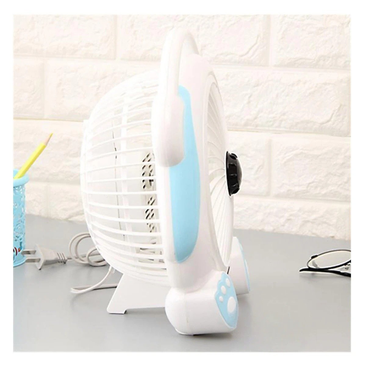 PACK2 REFRIGERADOR BLANCO CON CELESTE DE MESA PERRITO USB RECARGABLE AVANZADO Y+PAPEL REGALO - 2