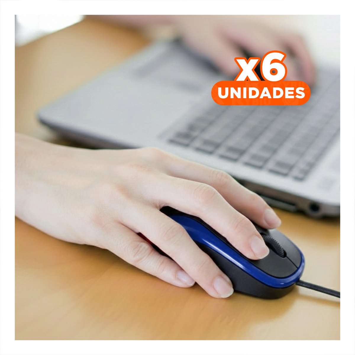 PACK6 CONTROLADOR CYBERTEL AZUL Y NEGRO USB PARA OFICINA Y HOGAR Y+PAPEL REGALO - 1