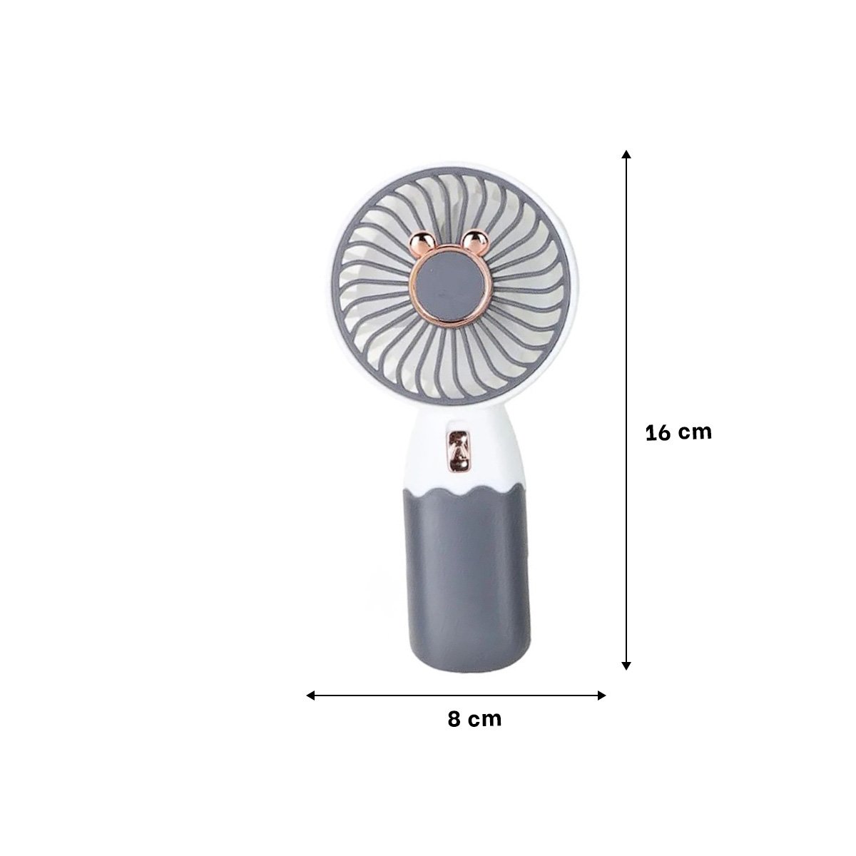 PACK6 VENTILACION SOLAR RECARGABLE CON OREJITAS PORTATIL SEGURO PRACTICO Y+REGALO STICKER - 4