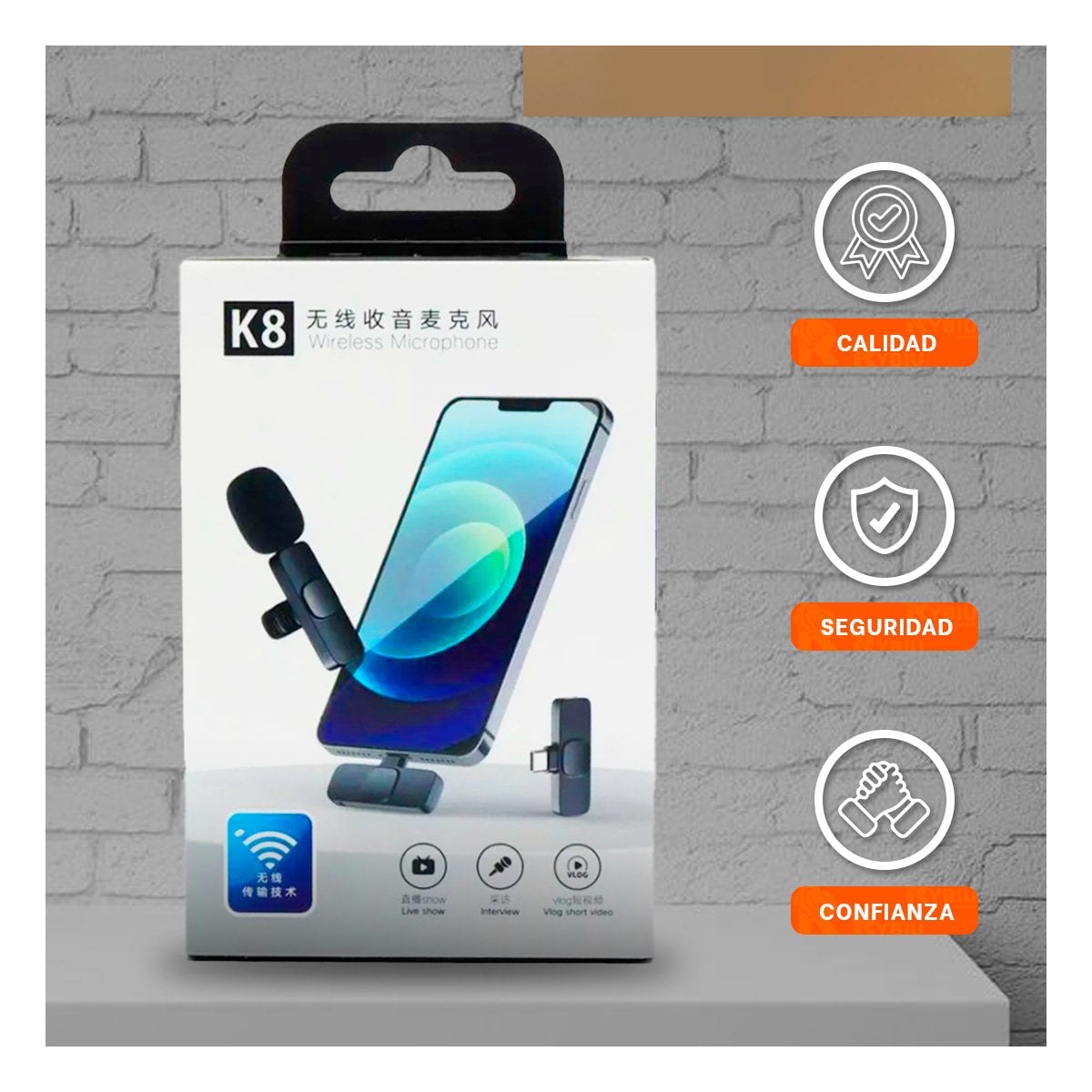 PACK2 RECEPTOR INALAMBRICO SOLAPERO NEGRO COMPACTO PARA STREAMING MOVIL Y+PAPEL REGALO - 5