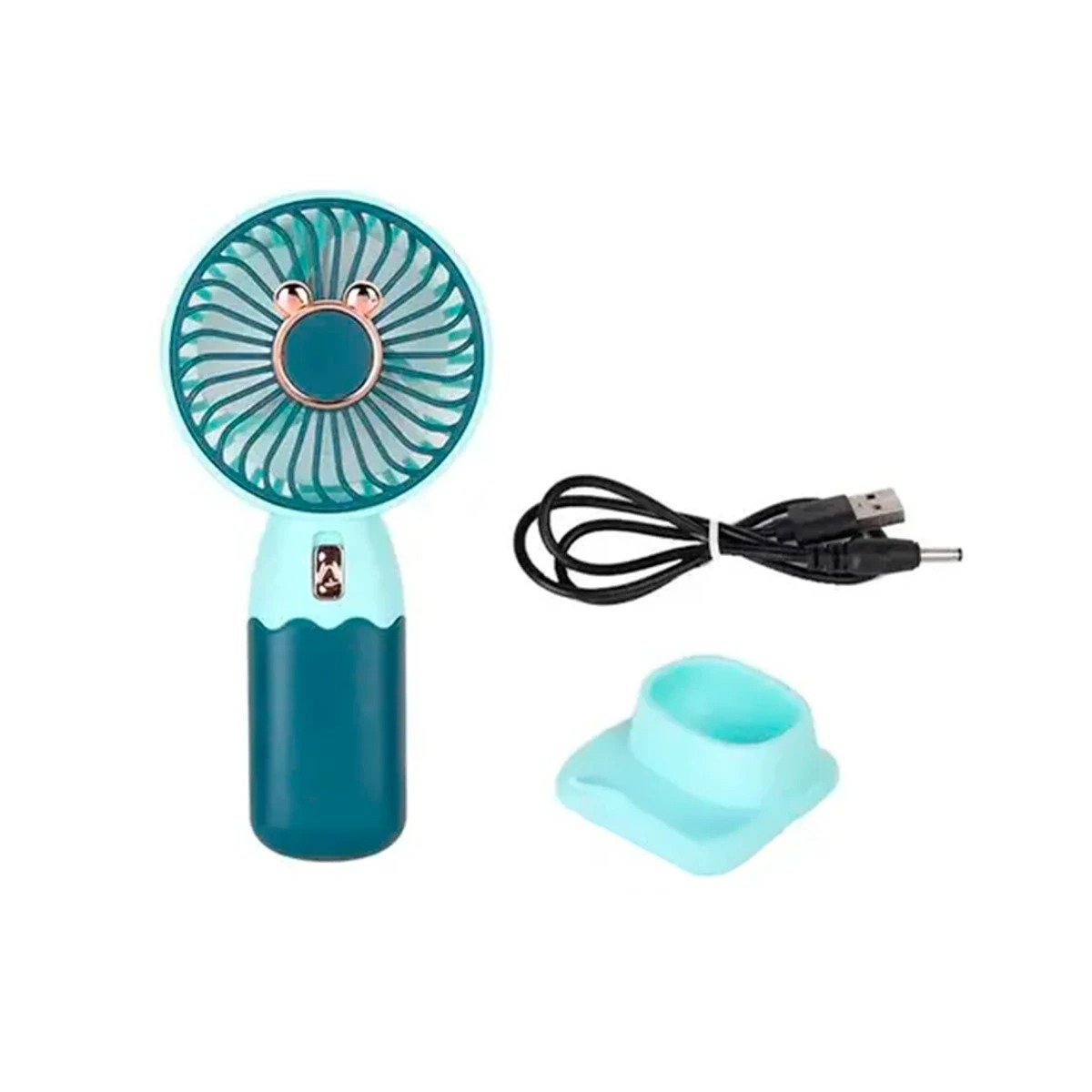 PACK6 VENTILACION SOLAR RECARGABLE CON OREJITAS PORTATIL MODERNO COMPACTO Y+REGALO STICKER - 2