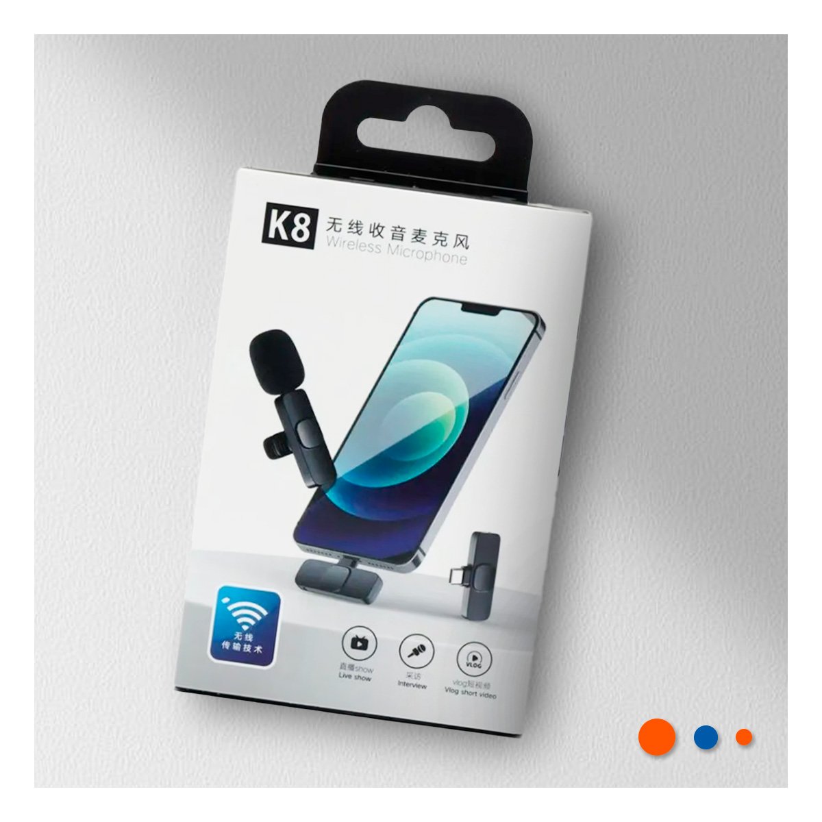 GRABADOR INALAMBRICO SOLAPERO NEGRO MODERNO PARA VIDEO Y STREAMING Y+POST IT - 3