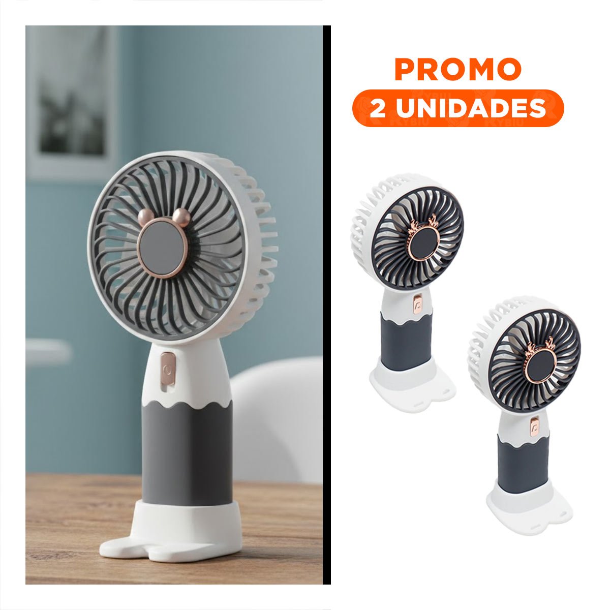 PACK2 REFRIGERADOR SOLAR CON OREJITAS PORTATIL RECARGABLE SEGURO EFICIENTE Y COMPACTO - 1