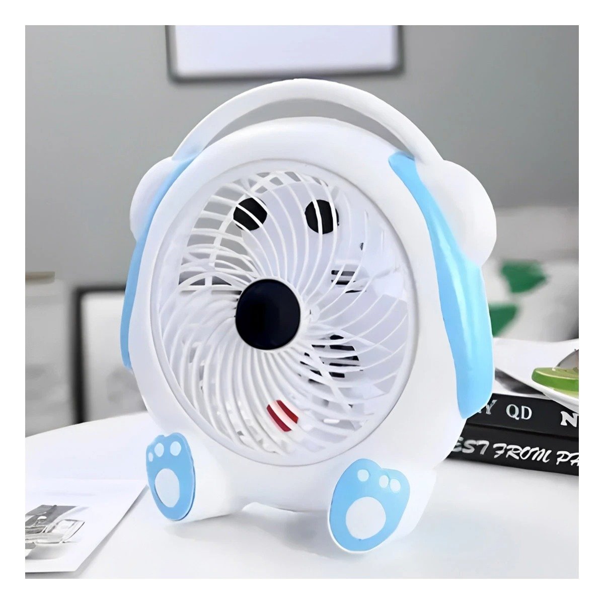 PACK4 REFRIGERADOR DE MESA BLANCO CON CELESTE PERRITO USB PRACTICO Y RAPIDO - 3
