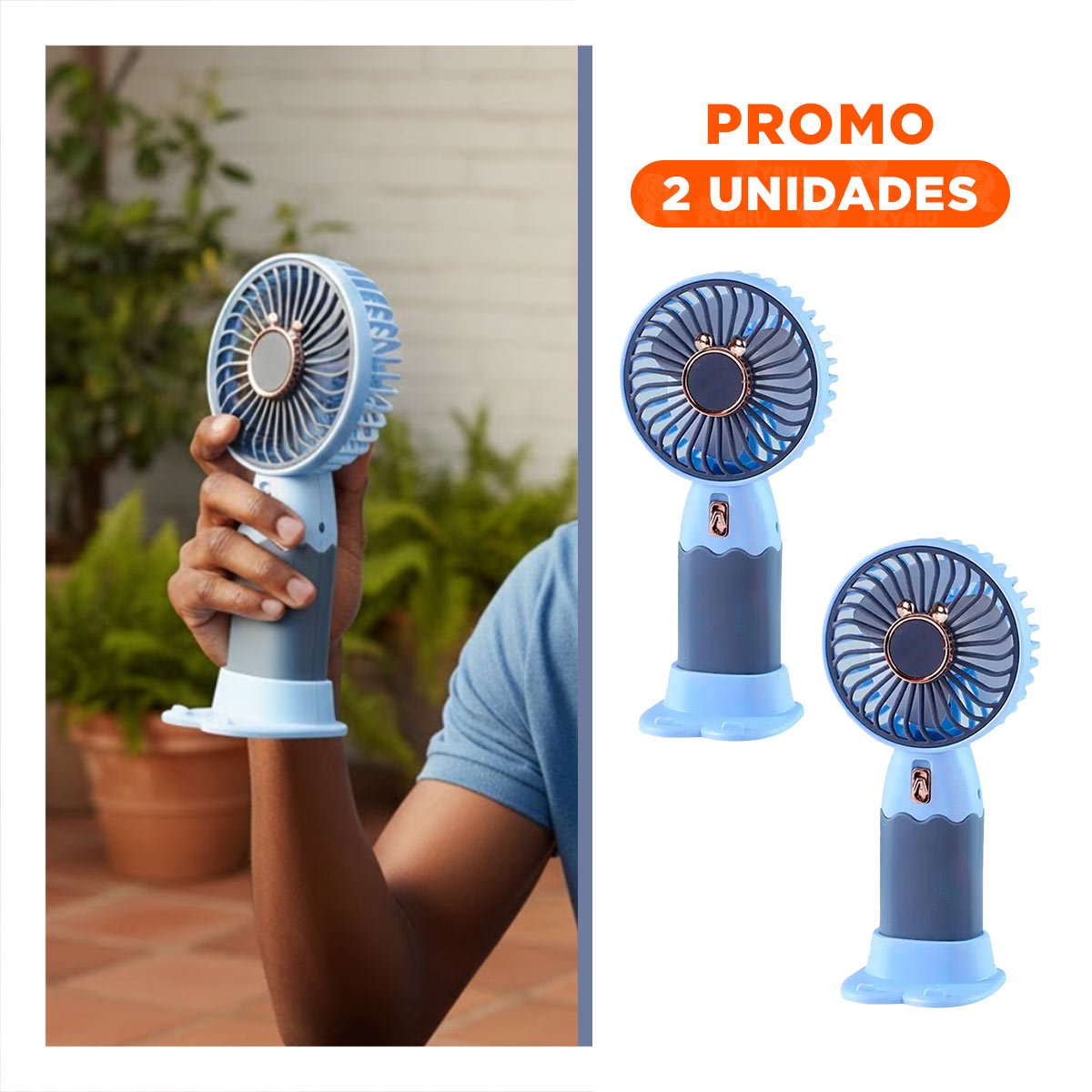 PACK2 REFRIGERADOR SOLAR CON OREJITAS PORTATIL RECARGABLE FUNCIONAL ESTETICO Y VERSATIL - 1