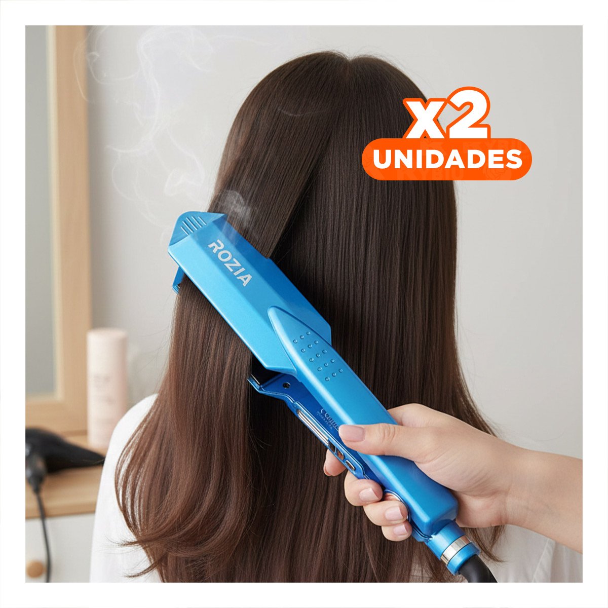 PACK2 PLANCHA DE CABELLO TURQUEZA CON TECNOLOGIA DE ESTILO PARA CABELLO DIARIO Y+REGALO STICKER - 1