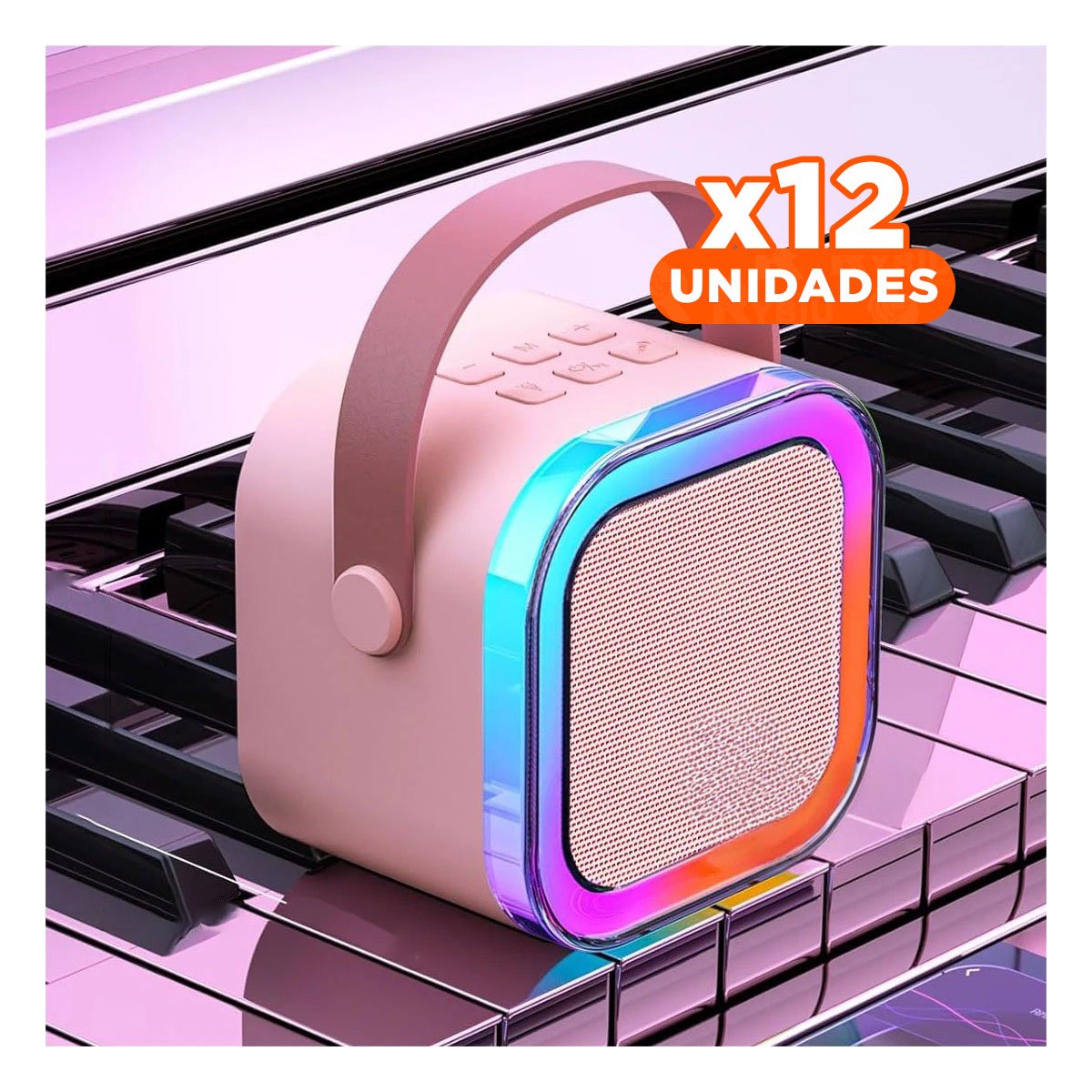 PACK12 DISPOSITIVO MINI ROSADO CON MICROFONO USB AVANZADO Y RAPIDO - 1