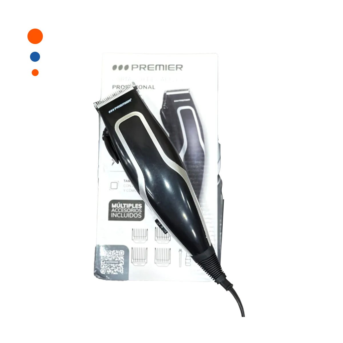 CORTADORA CABELLO PREMIER NEGRA PARA CORTE PRACTICO EN HOGAR Y+PAPEL REGALO - 1