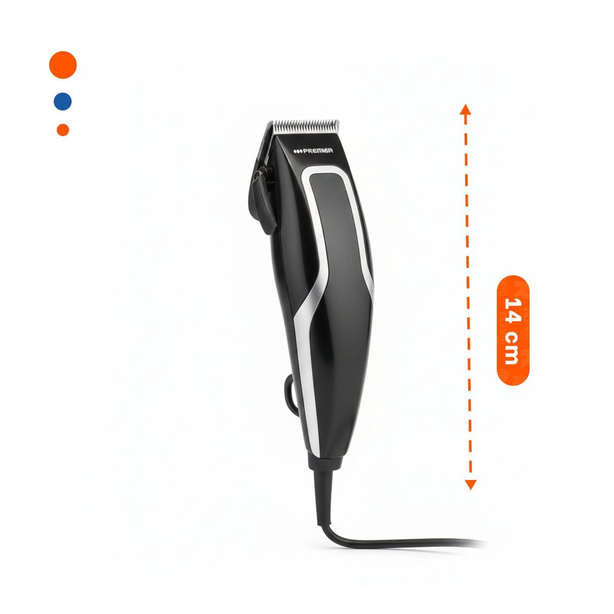 CORTAPELO PREMIER NEGRO PARA ESTILO DE CABELLO EN HOGAR - 4