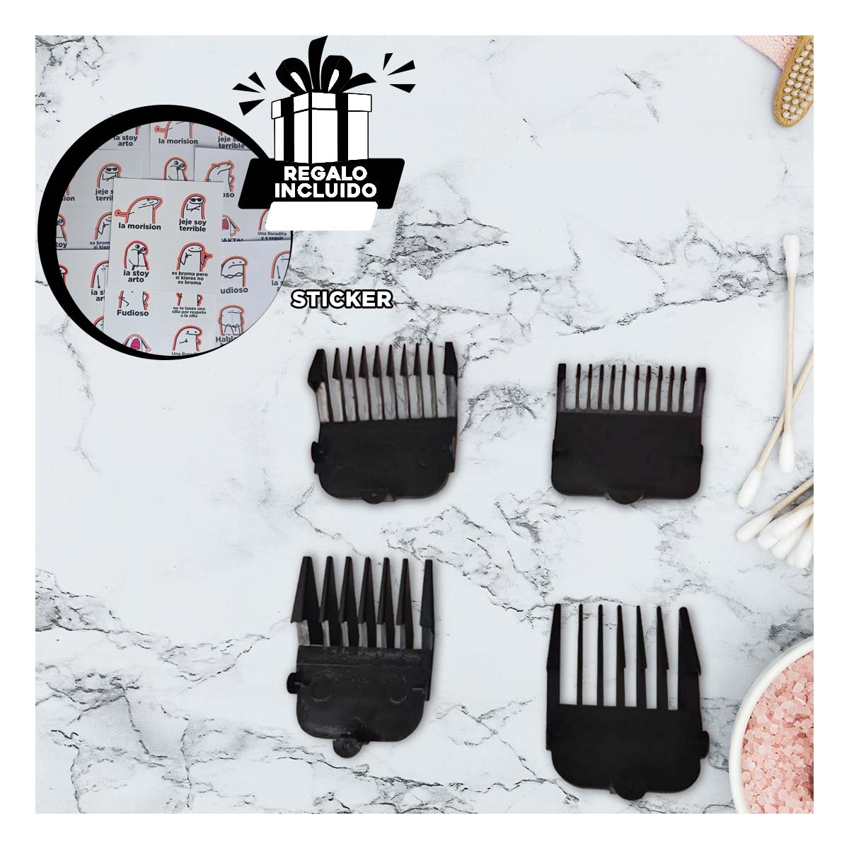 CEPILLO PEINADOS UNICOS 2 EN 1 ROSADO INALAMBRICO PARA CABELLO RAPIDO Y+REGALO STICKER - 1
