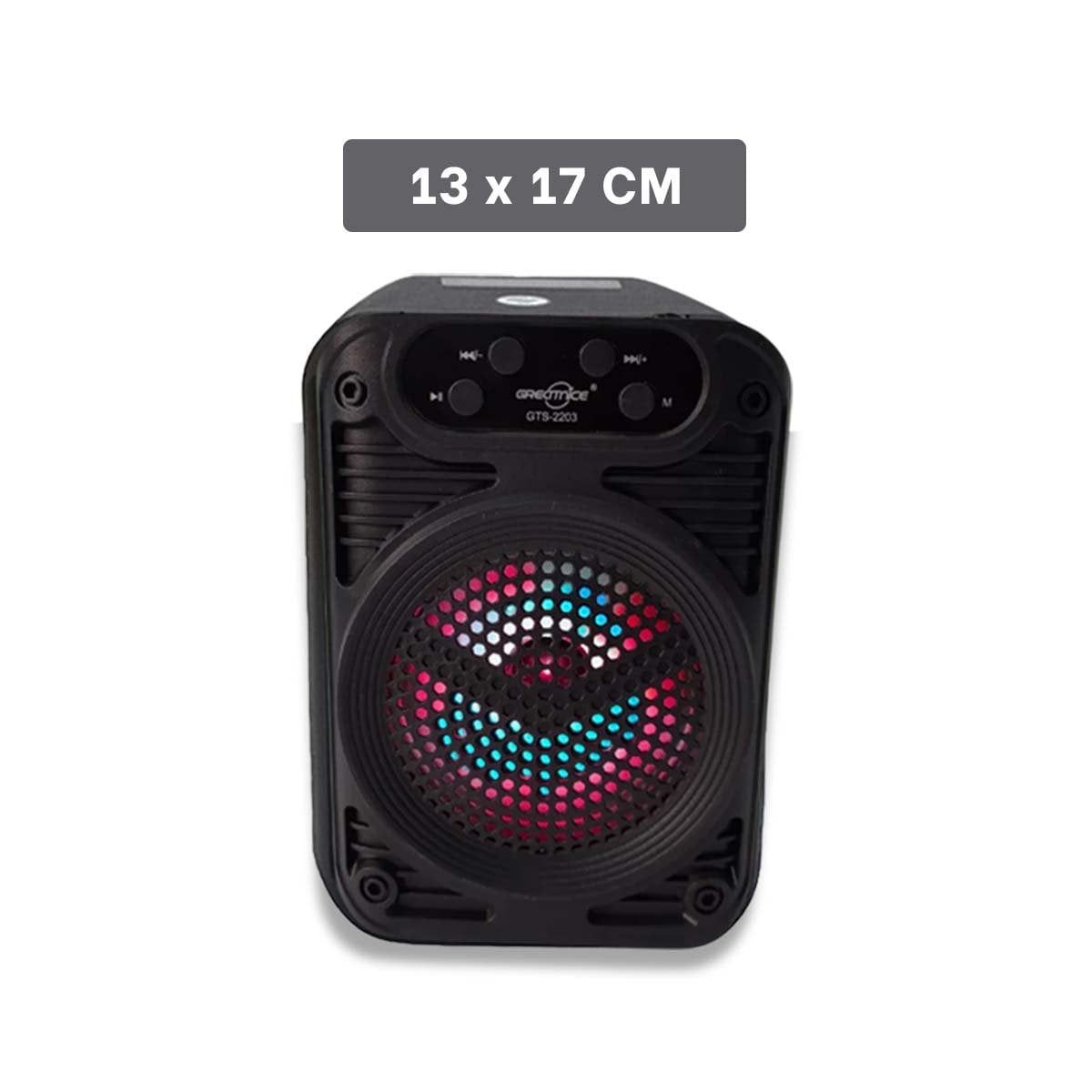 AUDIO PARA PARLANTE 12 PULGADAS NEGRO CON MICROFONO PARA EVENTOS Y REUNIONES RECTANGULAR - 4