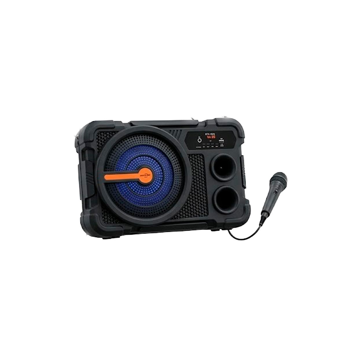 PARLANTE 8 PULG NEGRO CON MICROFONO BLUETOOTH INALAMBRICO SONIDO PARA EXTERIOR Y+PAPEL REGALO - 1