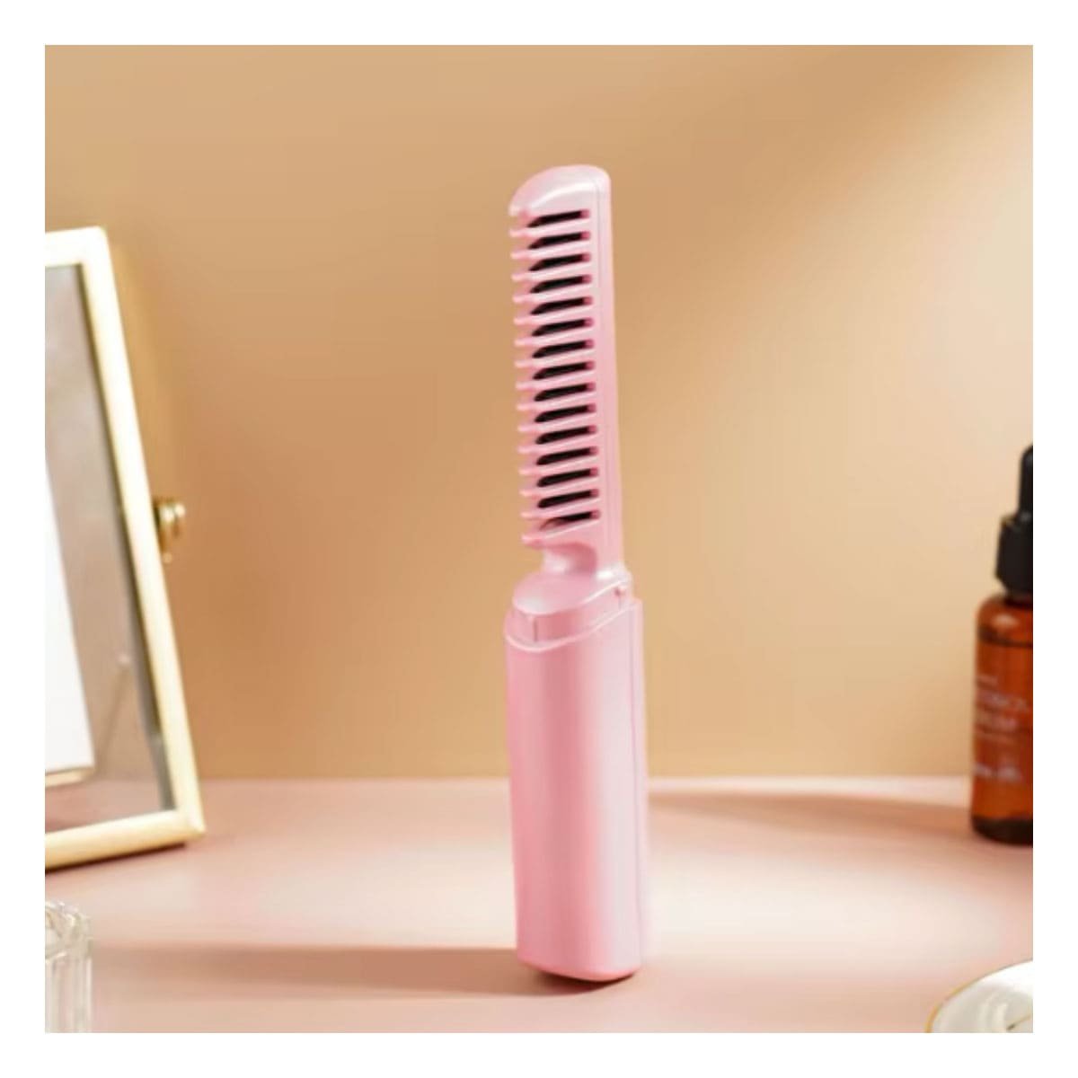 PACK12 MOLDEADOR CABELLO FIRME 2 EN 1 ROSADO INALAMBRICO PARA PEINADOS Y+REGALO STICKER - 3