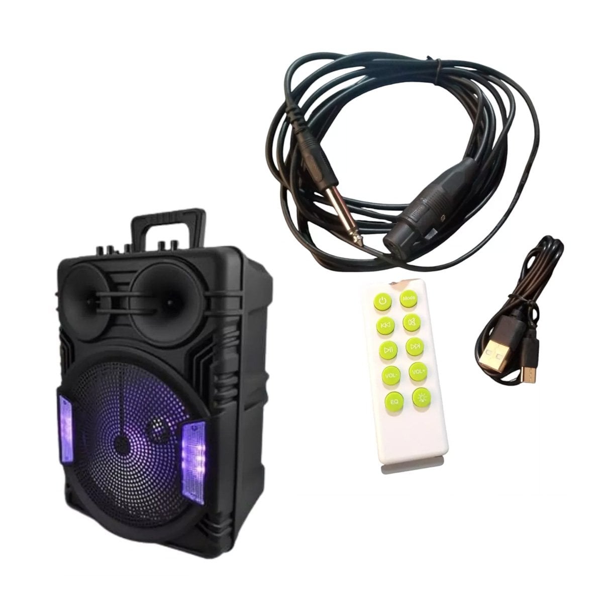 AUDIO CON RUEDAS PARA PARLANTE 12 PULGADAS NEGRO RECTANGULAR PARA EVENTOS Y+LIGAS REGALO - 3
