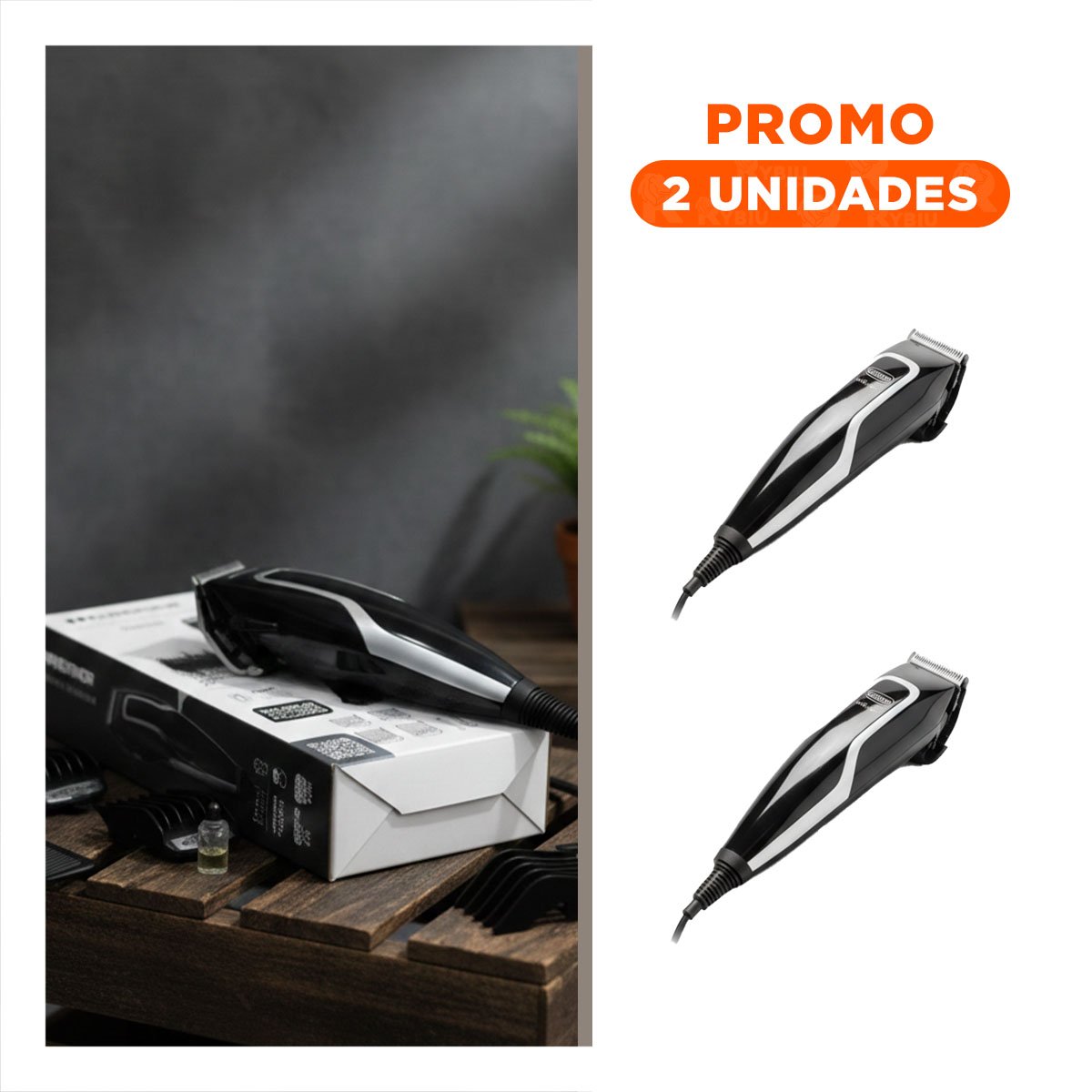 PACK2 CORTAPELO PREMIER NEGRO PARA ARREGLO PERSONAL EN HOGAR - 1