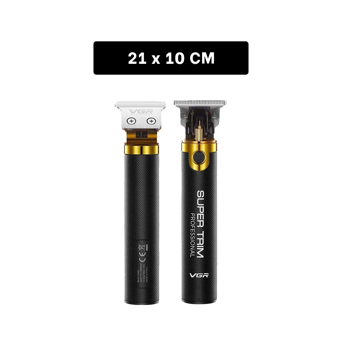 RECORTADORA CABELLO NEGRO Y DORADO CON CUCHILLA PRECISA PARA CORTE DETALLADO - 3