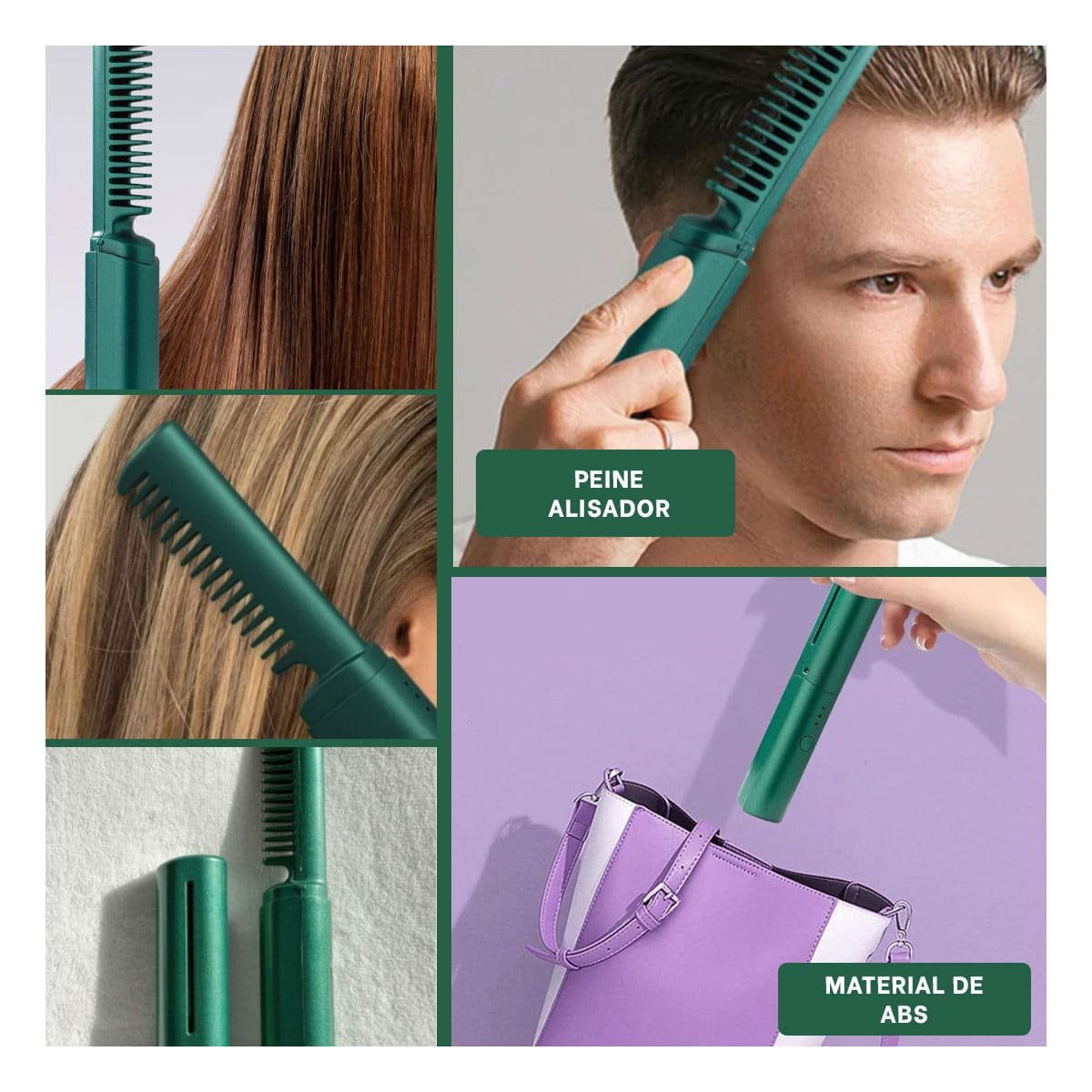 PACK2 ESTILIZADOR PEINADOS COMPACTOS ROSADO 2 EN 1 INALAMBRICO PARA CABELLO Y+PAPEL REGALO - 3