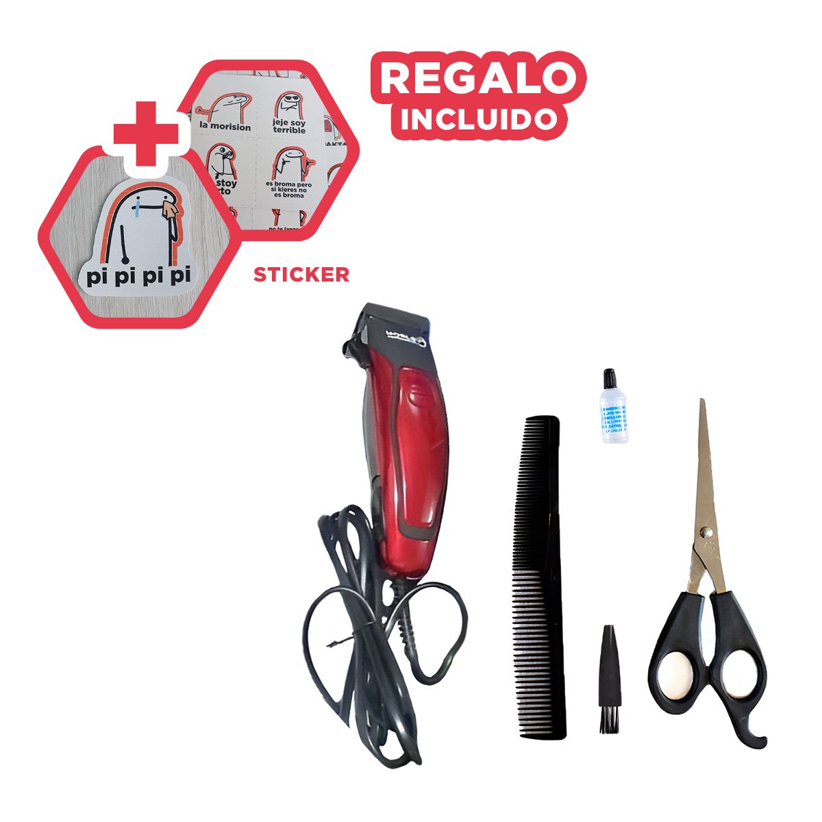 CEPILLO PEINADOS UNICOS 2 EN 1 ROSADO INALAMBRICO PARA CABELLO RAPIDO Y+REGALO STICKER - 1