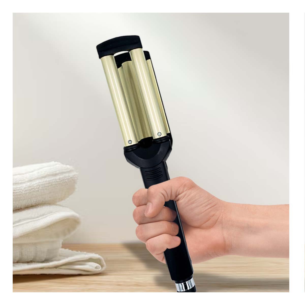 RECORTADORA CABELLO NEGRO DORADO CON CUCHILLA FINA PARA PERFILADO PRECISO Y+REGALO STICKER - 2