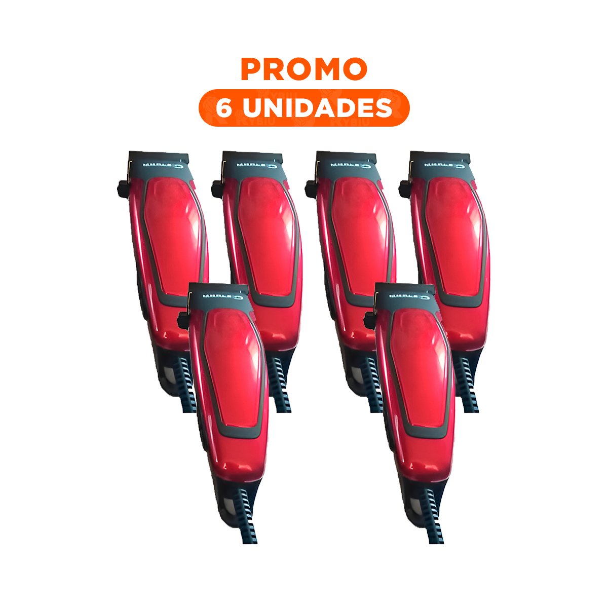 PACK6 DESENREDADOR CABELLO UNIFORME 2 EN 1 ROSADO INALAMBRICO PARA PEINADOS SUELTOS - 1