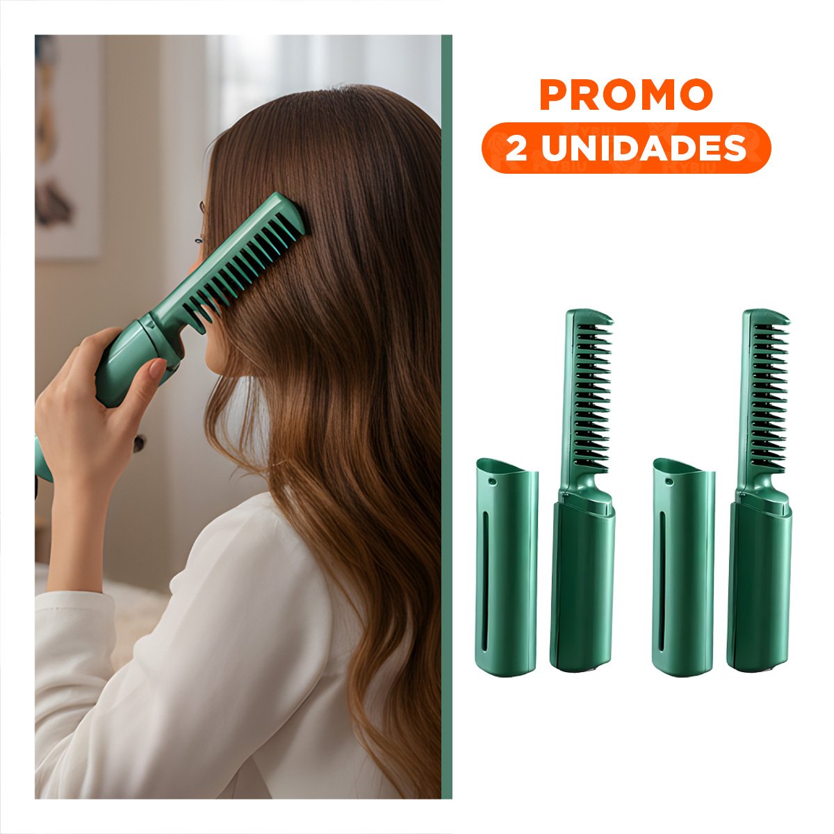 PACK2 ESTILIZADOR USO DIARIO 2 EN 1 ROSADO INALAMBRICO PARA CABELLO MALEABLE - 1