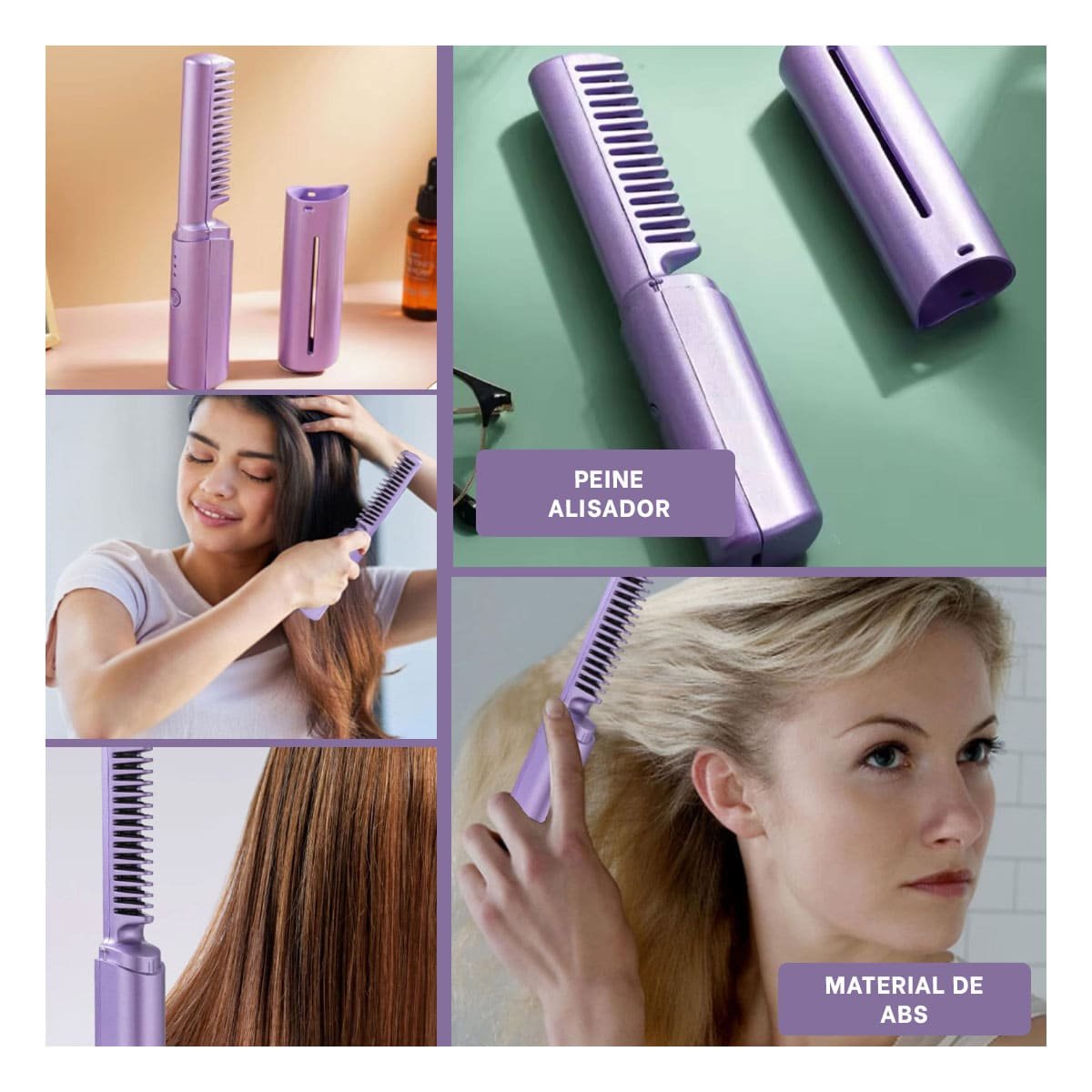 PACK12 MOLDEADOR PEINADOS SUELTOS ROSADO 2 EN 1 INALAMBRICO CABELLO MALEABLE Y+PAPEL REGALO - 2