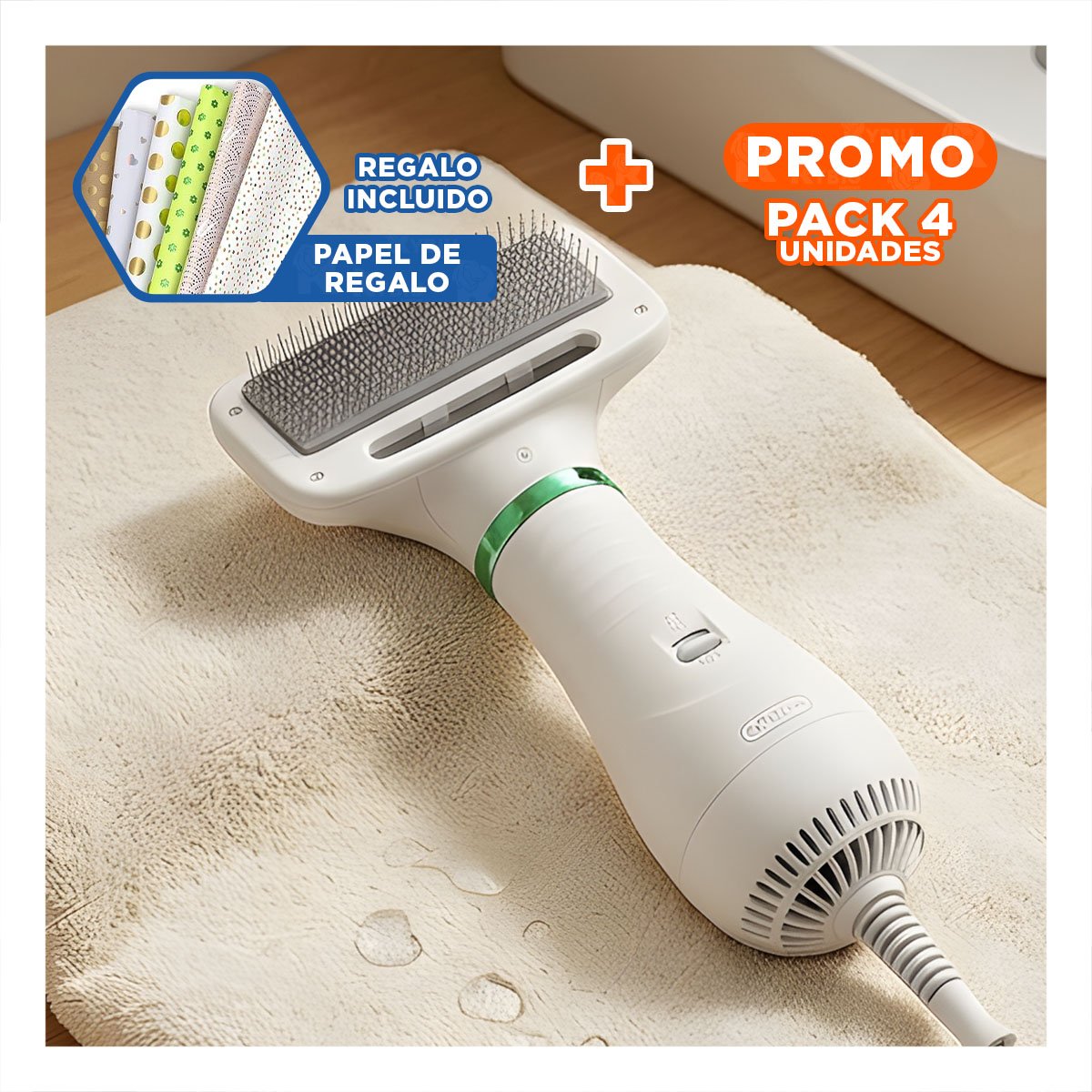PACK4 TRIMMER CABELLO NEGRO Y DORADO CON CUCHILLA PRECISA PARA CORTE DETALLADO Y+PAPEL REGALO - 1