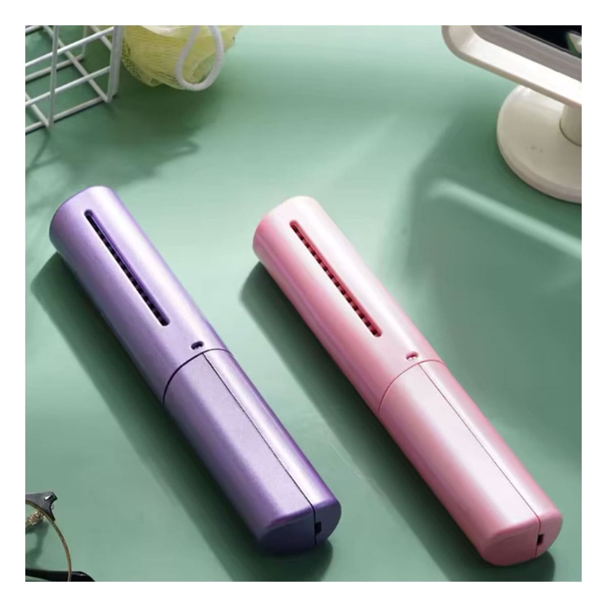 PACK12 MOLDEADOR USO DIARIO 2 EN 1 ROSADO INALAMBRICO PARA PEINADOS UNIFORMES - 5