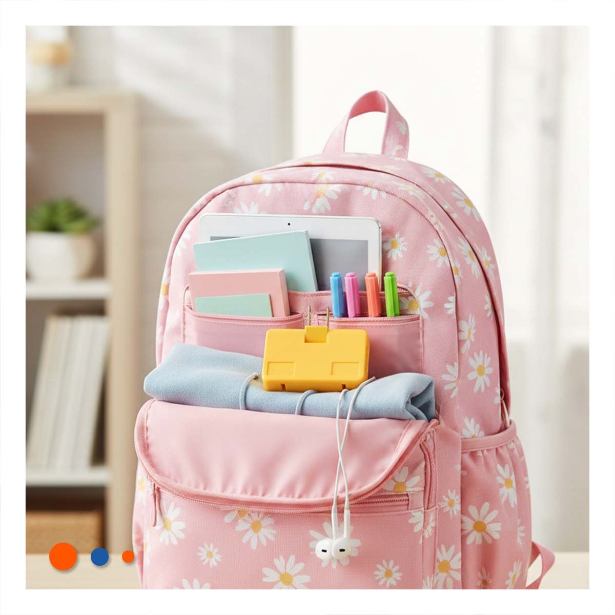 EXTENSOR TRIPLE DE ENCHUFE NARANJA PORTATIL 6,6X4,3CM PARA USO DIARIO Y+REGALO STICKER - 2