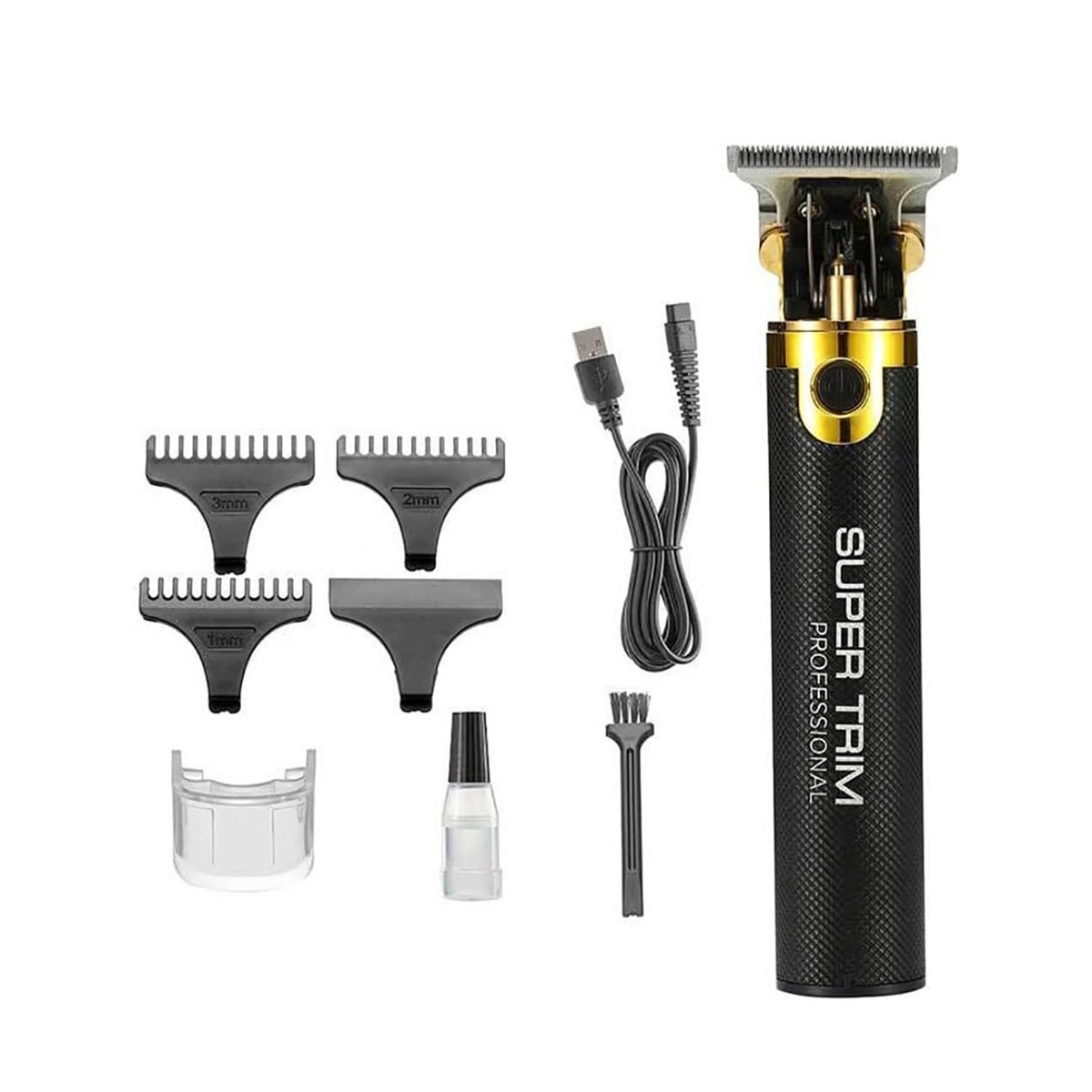 PACK4 TRIMMER CABELLO NEGRO Y DORADO CON CUCHILLA PRECISA PARA CORTE DETALLADO Y+PAPEL REGALO - 3