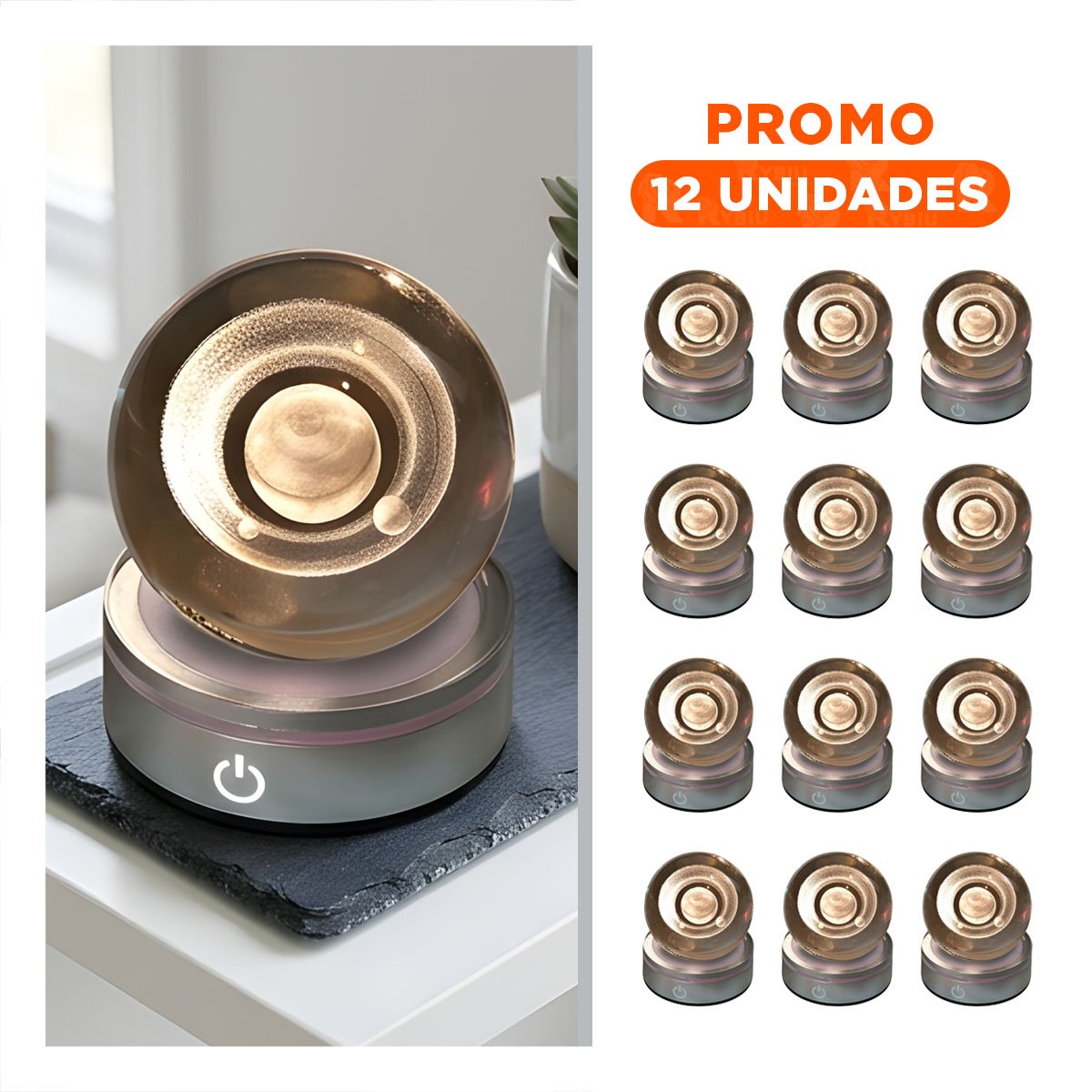 PACK2 COLUMNA RECARGABLE CON PARLANTE 12 PULGADAS NEGRO RECTANGULAR Y+REGALO STICKER - 1