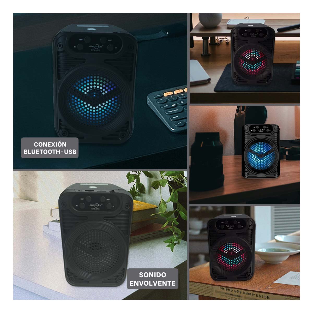 AUDIO AMPLIFICADO PARA PARLANTE 12 PULGADAS NEGRO CON CONTROL RECTANGULAR Y+POST IT - 5