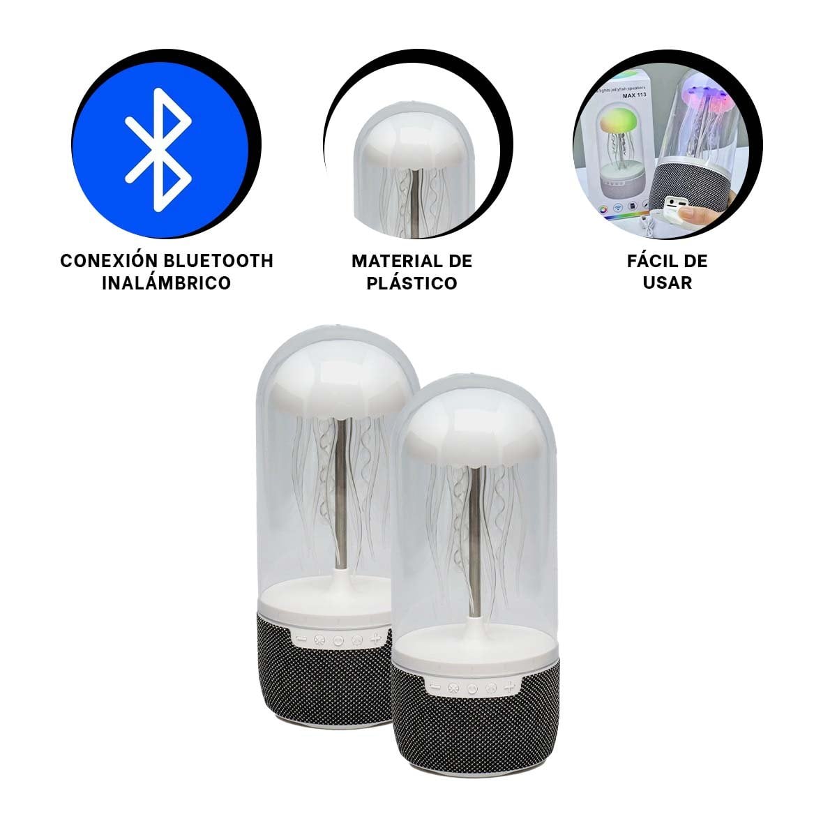 AUDIO PARA PARLANTE 12 PULGADAS NEGRO CON MICROFONO PARA EVENTOS Y REUNIONES RECTANGULAR - 3