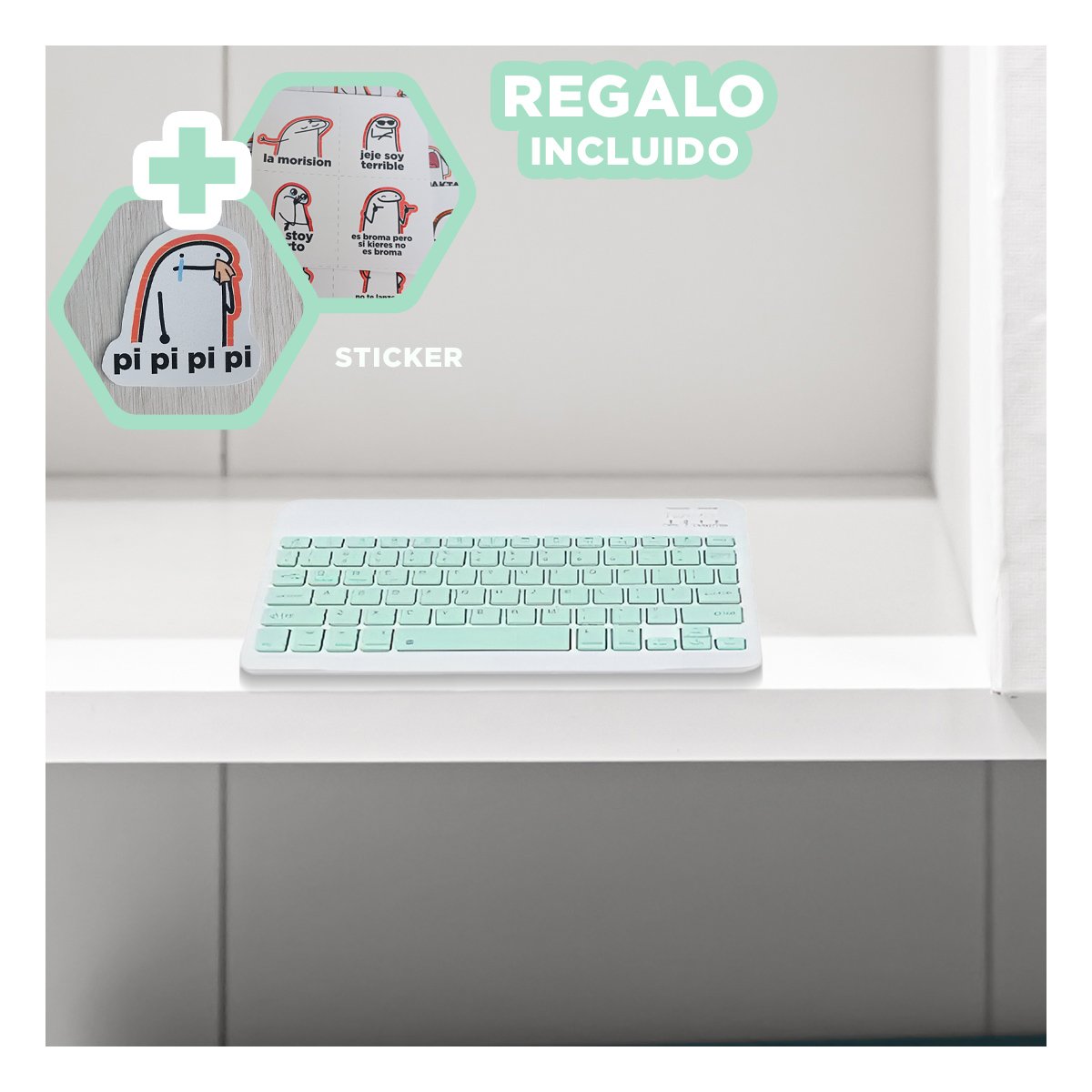 ALTAVOZ REPRODUCCION LIGERA SONIDO POTENTE NEGRO Y MUSICA LIMPIA Y+REGALO STICKER - 1