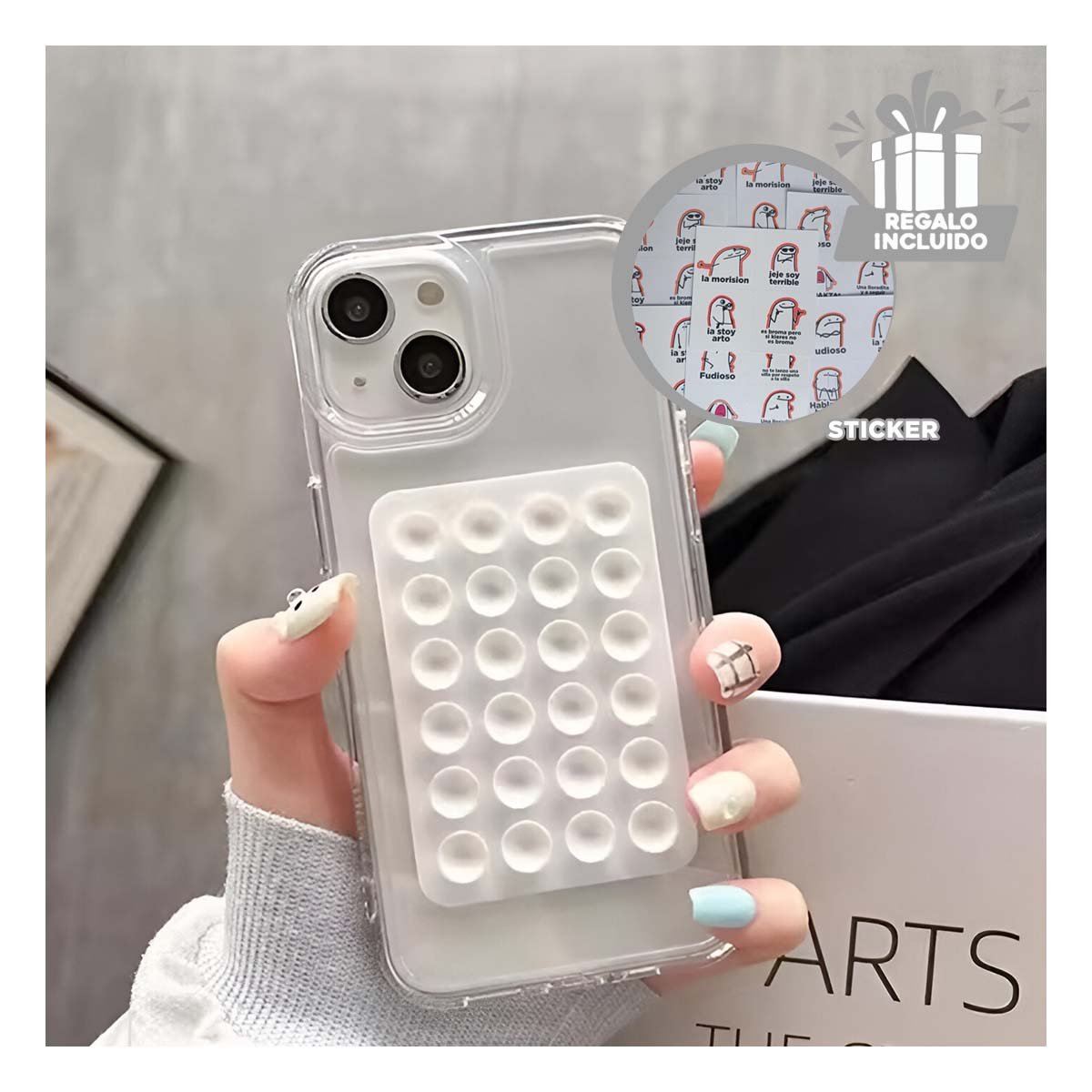 DISPOSITIVO NEGRO CON CONEXION RAPIDA INALAMBRICO Y SENSOR POTENTE ESTABLE Y+REGALO STICKER - 1