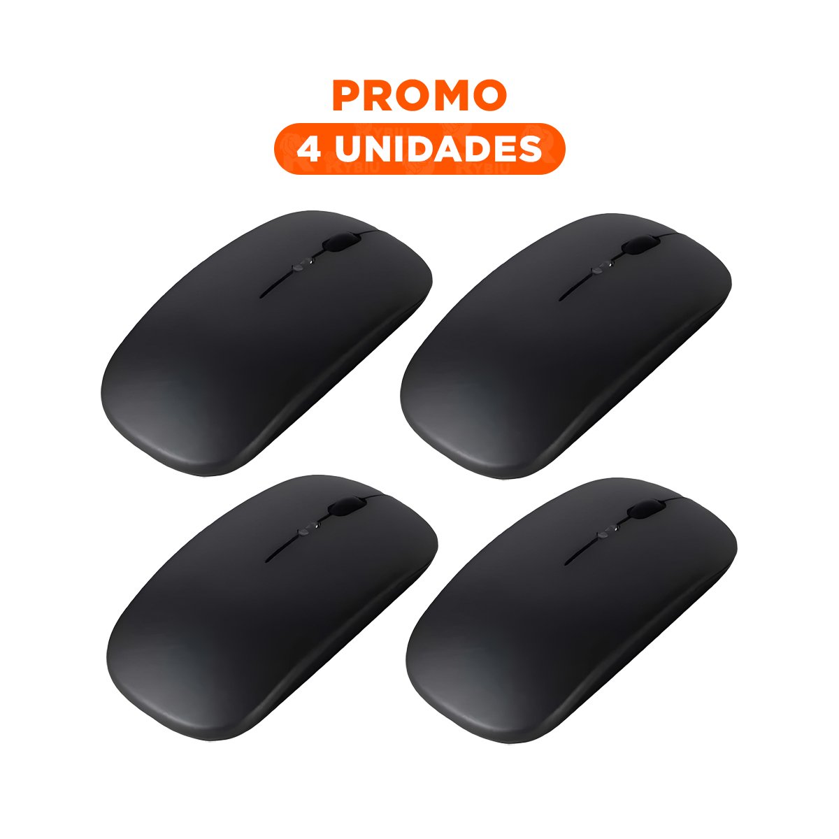 PACK4 APUNTADOR NEGRO INALAMBRICO CON TECNOLOGIA LED Y SENSOR PRECISO SEGURO Y+REGALO STICKER - 1