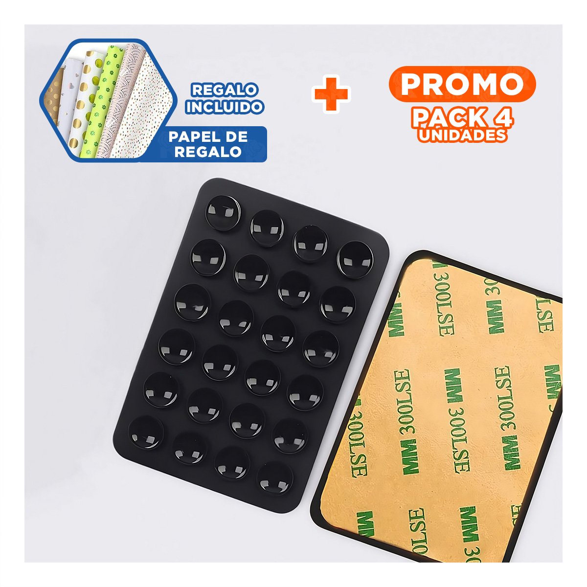 PACK4 RATON NEGRO INALAMBRICO CON SISTEMA INTELIGENTE Y RENDIMIENTO OPTIMO Y+PAPEL REGALO - 1