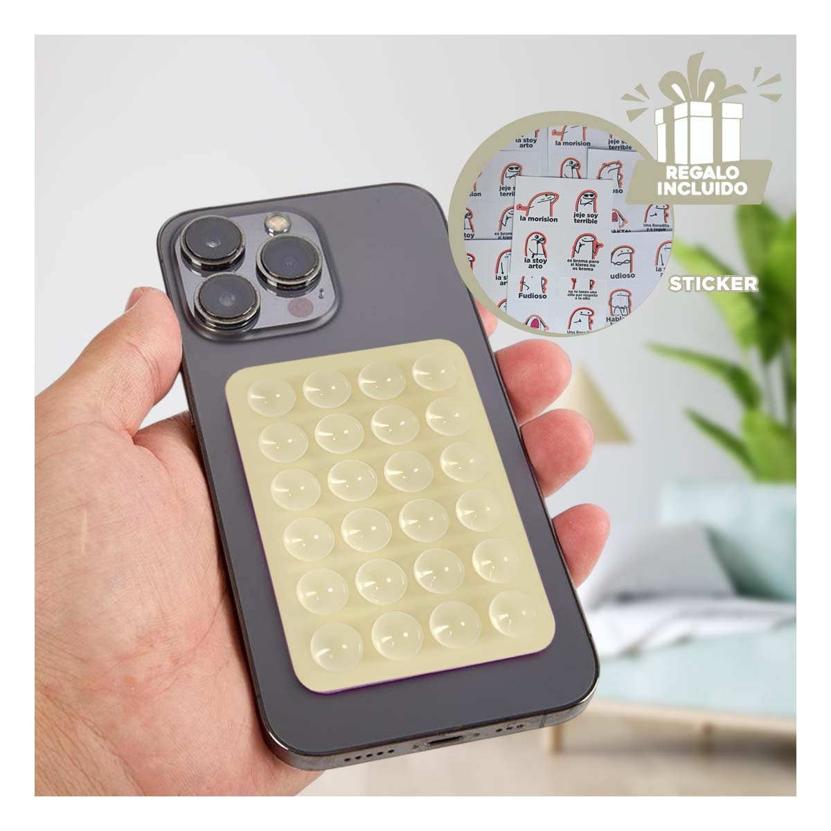 DISPOSITIVO NEGRO CON CONEXION RAPIDA INALAMBRICO Y SENSOR POTENTE ESTABLE Y+REGALO STICKER - 1