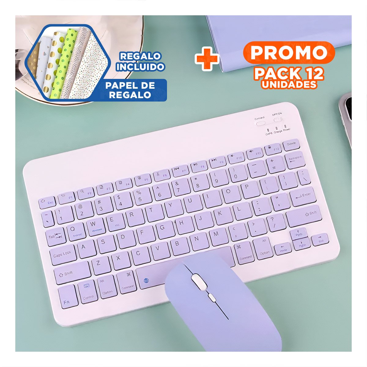 PACK12 REPRODUCTOR SONIDO FIRME MUSICA UNIFORME Y REPRODUCCION NEGRO RAPIDA Y+PAPEL REGALO - 1