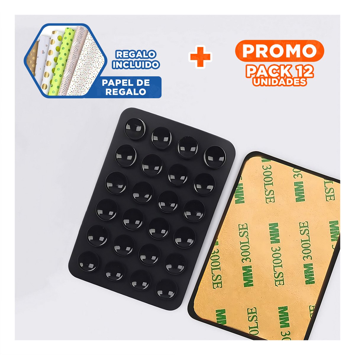 PACK12 PUNTERO NEGRO INALAMBRICO CON TECNOLOGIA AVANZADA Y SENSOR POTENTE Y+PAPEL REGALO - 1