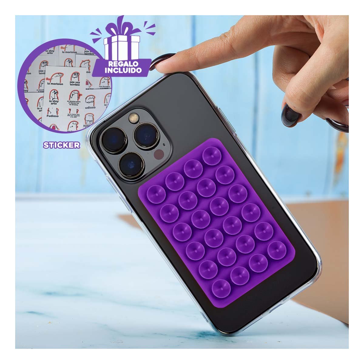 DISPOSITIVO NEGRO CON CONEXION RAPIDA INALAMBRICO Y SENSOR POTENTE ESTABLE Y+REGALO STICKER - 1
