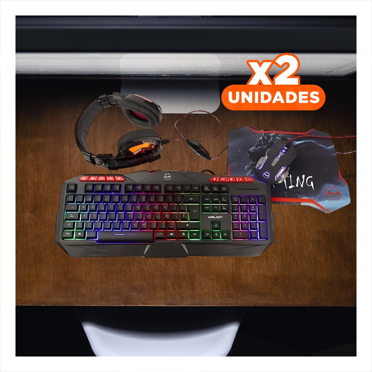 PACK2 RATON NEGRO CON CONEXION RAPIDA INALAMBRICO Y SENSOR POTENTE ESTABLE Y+REGALO STICKER - 1